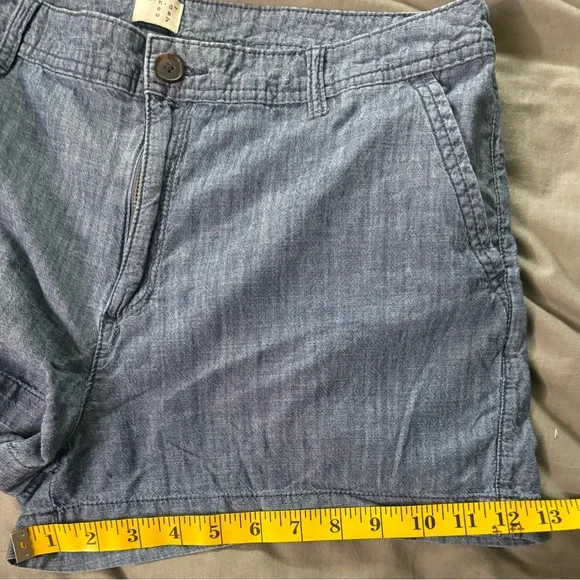 a new day Women's Blue Chambray Shorts - Picture 7 of 8